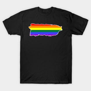 Puerto Rico LGBT Pride Puerto Rican Rainbow Flag T-Shirt